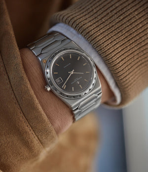 rare Vacheron Constantin 222 vintage steel grey dial sport watch for sale online at A Collected Man London UK specialist of rare watches