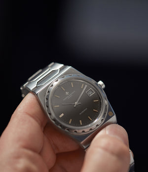 hands on Vacheron Constantin 222 vintage steel grey dial sport watch for sale online at A Collected Man London UK specialist of rare watches