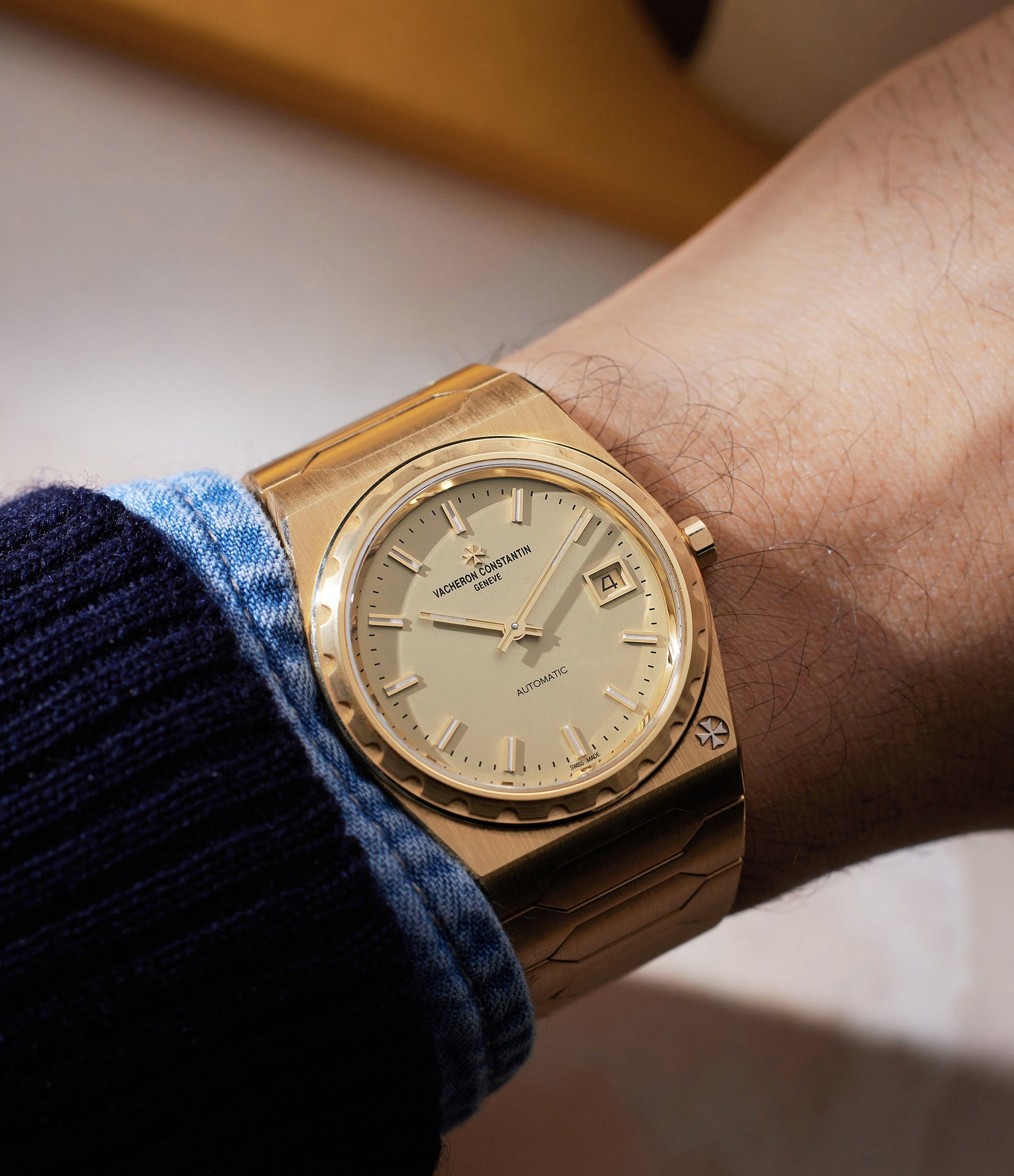 On Wrist | Vacheron Constantin | 222 Historiques | Yellow Gold | Available worldwide at A Collected Man