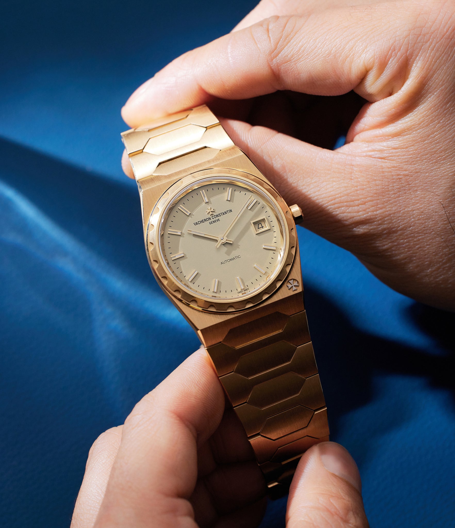 In Hand | Vacheron Constantin | 222 Historiques | Yellow Gold | Available worldwide at A Collected Man