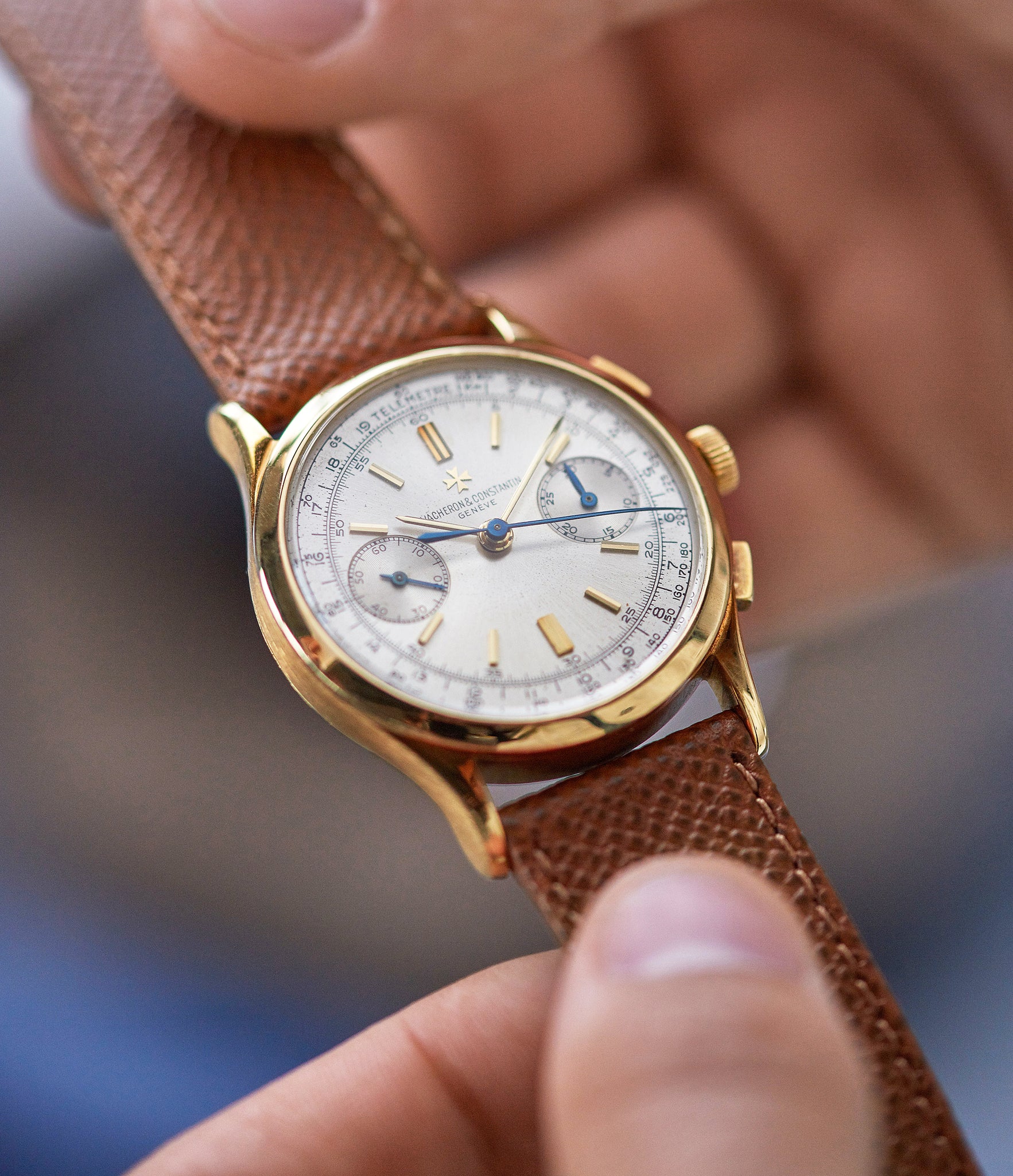 men's dress watch Vacheron Constantin Chronograph Ref. 4072 yellow gold rare vintage wristwatch for sale A Collected Man London British specialist rare watches