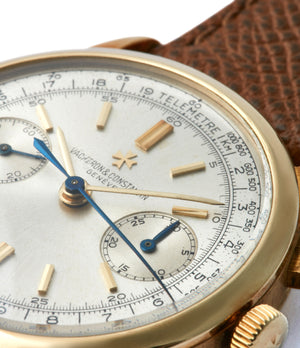 silver dial Vacheron Constantin Chronograph Ref. 4072 yellow gold rare vintage dress watch for sale A Collected Man London British specialist rare watches