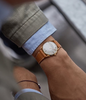 rare watch Vacheron Constantin Ref. 6194 time-only Cartier double-signed vintage dress watch for sale online A Collected Man London British specialist rare watches