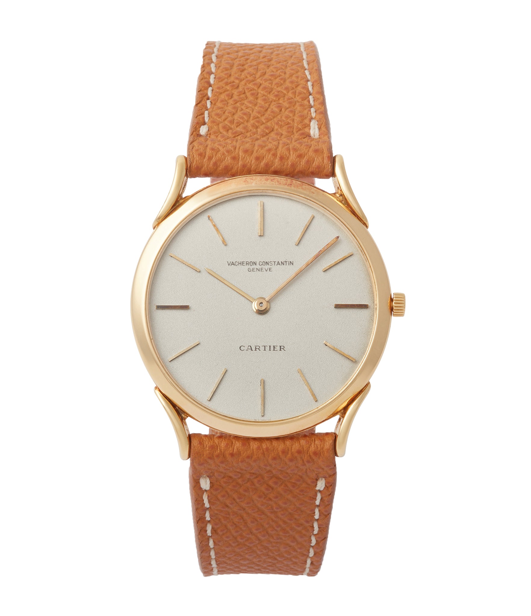 buy Vacheron Constantin Ref. 6194 time-only Cartier double-signed vintage dress watch for sale online A Collected Man London British specialist rare watches