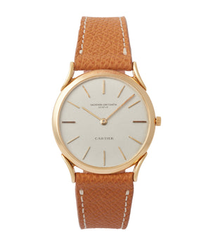 buy Vacheron Constantin Ref. 6194 time-only Cartier double-signed vintage dress watch for sale online A Collected Man London British specialist rare watches
