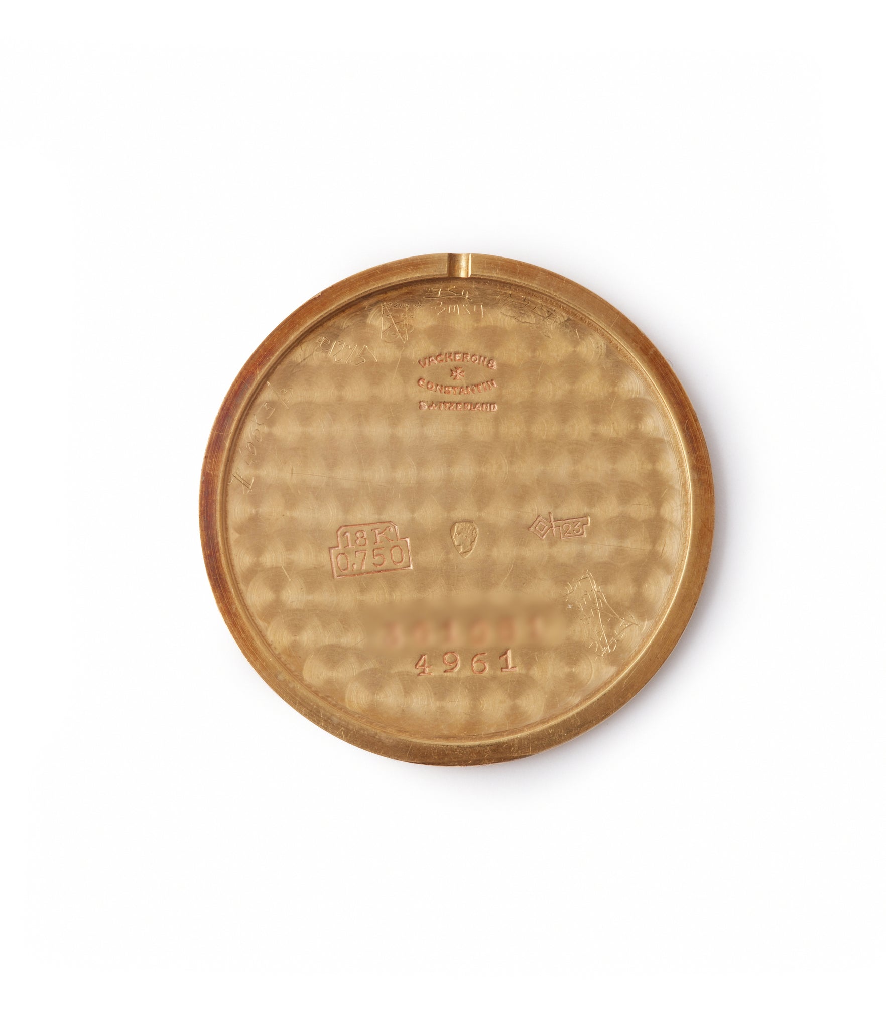 inner caseback Vacheron Constantin Ref. 6194 time-only Cartier double-signed vintage dress watch for sale online A Collected Man London British specialist rare watches