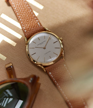 double-signed Cartier Vacheron Constantin Ref. 6194 time-only Cartier double-signed vintage dress watch for sale online A Collected Man London British specialist rare watches