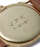 yellow gold caseback Vacheron Constantin Ref. 6194 time-only Cartier double-signed vintage dress watch for sale online A Collected Man London British specialist rare watches