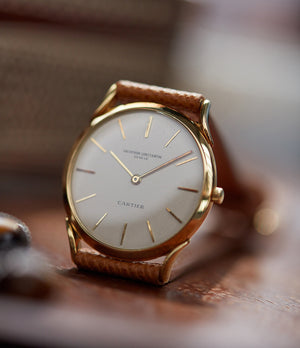 rare Vacheron Constantin Ref. 6194 time-only Cartier double-signed vintage dress watch for sale online A Collected Man London British specialist rare watches