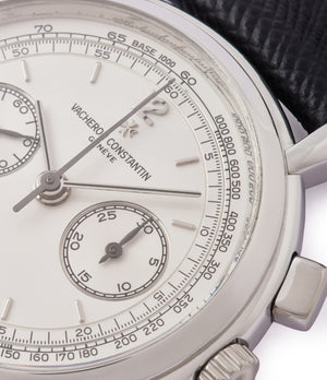 silver dial Vacheron Constantin Chronograph Les Historique 47101/1  manual-winding luxury dress watch for sale online at A Collected Man London UK specialist of rare watches