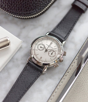 pre-owned Vacheron Constantin Les Historique Chronograph 47101/1  manual-winding luxury dress watch for sale online at A Collected Man London UK specialist of rare watches