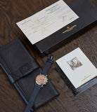 pre-owned Vacheron Constantin Les Historiques Chronograph 47111/000P platinum salmon dial dress watch for sale online A Collected Man London UK specialist rare watches