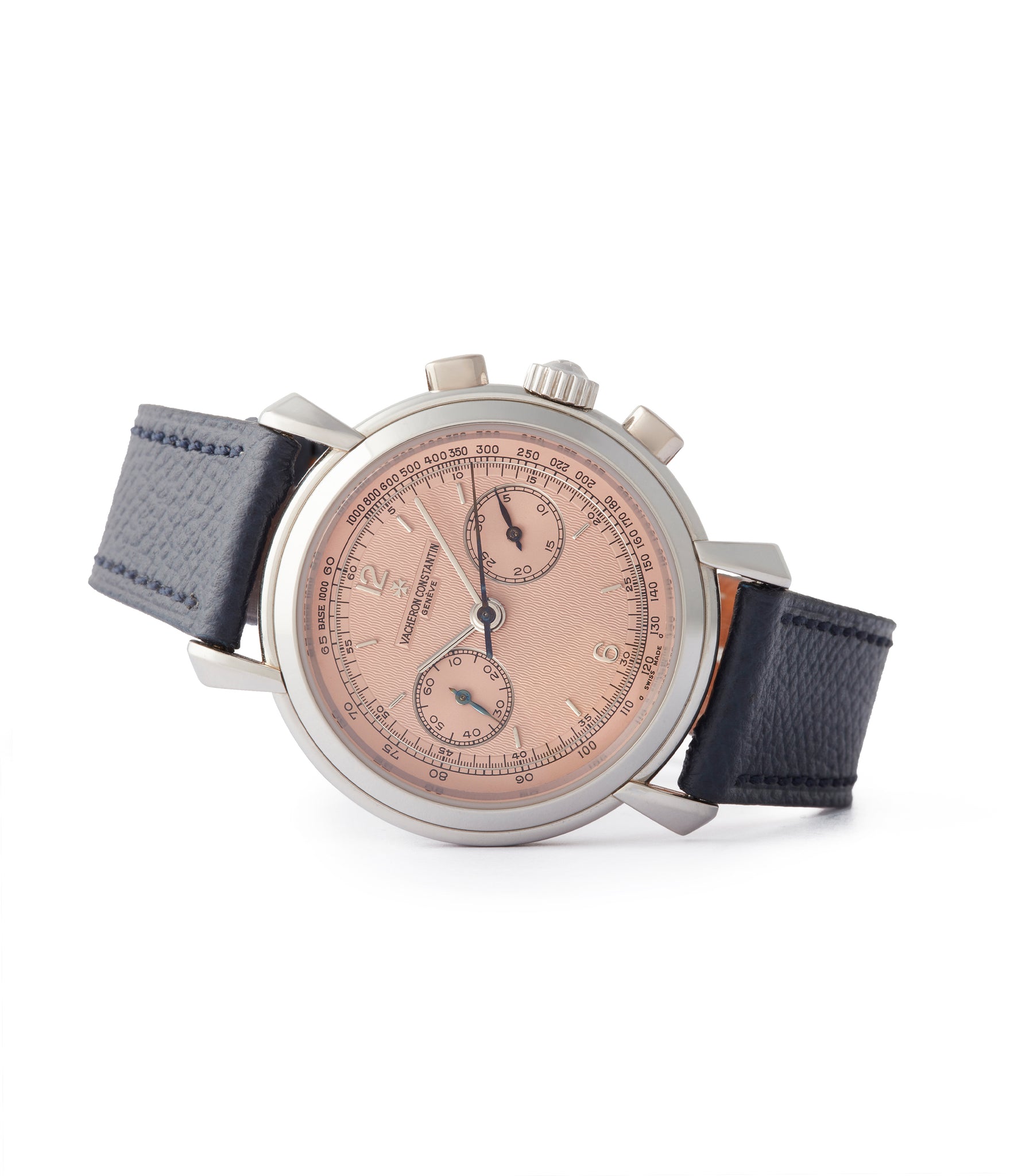 selling Vacheron Constantin Les Historiques Chronograph 47111/000P platinum salmon dial dress watch for sale online A Collected Man London UK specialist rare watches
