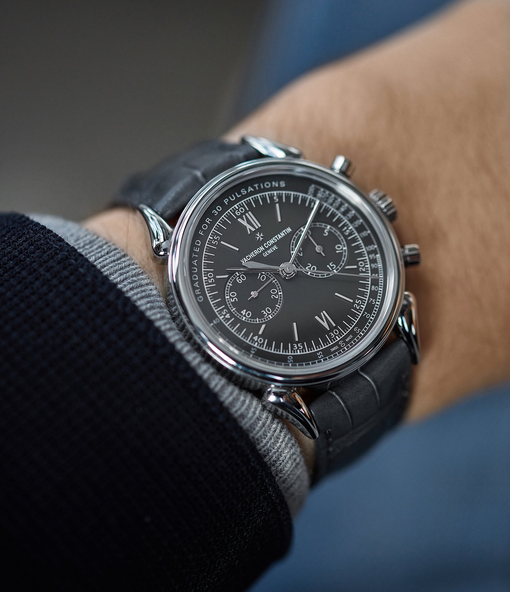 Historiques Cornes De Vache 1955 chronograph | For HODINKEE  | 5000H/00A | Steel