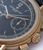 black dial Vacheron Constantin Ref. 47101/3 Les Historique Chronograph yellow gold watch from 1998 for sale online A Collected Man London British specialist rare watches