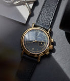 Vacheron Constantin Chronograph Ref. 47101/3 Les Historique Chronograph  yellow gold black dial watch from 1998 for sale online A Collected Man London British specialist rare watches