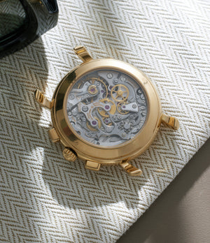 Vacheron Constantin Les Historiques Chronograph 47101/000J-4 | Sapphire Case Back | Yellow Gold | Available Worldwide at A Collected Man