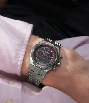Vacheron Constantin Overseas 49150 Stainless Steel | Available worldwide at A Collected Man | Wrist shot