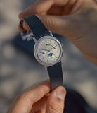 perpetual calendar Vacheron Constantin perpetual calendar 43031 platinum guilloche dial men's luxury wristwatch for sale online A Collected Man London UK specialist of rare watches