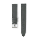Buy saffiano quality watch strap in grey citadel grey from A Collected Man London, in short or regular lengths. We are proud to offer these hand-crafted watch straps, thoughtfully made in Europe, to suit your watch. Available to order online for worldwide delivery.