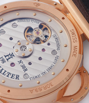 movement VH198 automatic in-house early Vianney Halter Antiqua Perpetual Calendar rose gold independent watchmaker for sale online at A Collected Man London UK specialist of rare watches