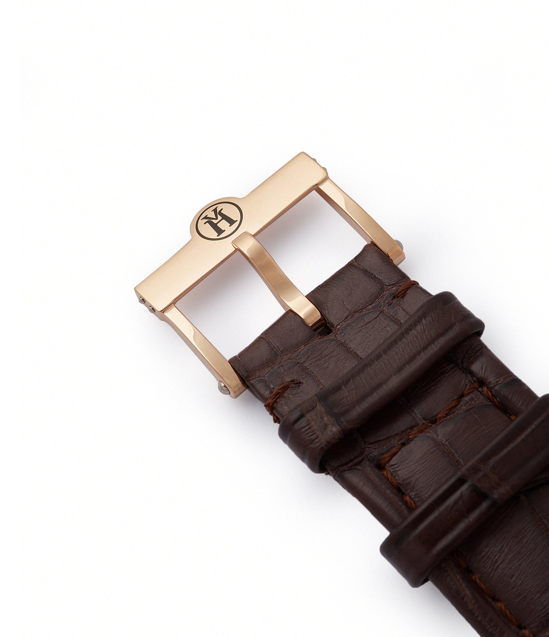rose gold Vianney Halter tang buckle for dress watch Antiqua Perpetual Calendar watch by independent watchmaker for sale online at A Collected Man London UK specialist of rare watches