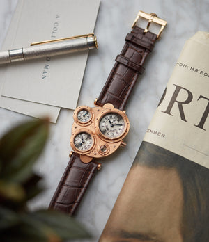 Vianney Halter Antiqua Perpetual Calendar rose gold Cal. VH198 independent watchmaker for sale online at A Collected Man London UK specialist of rare watches