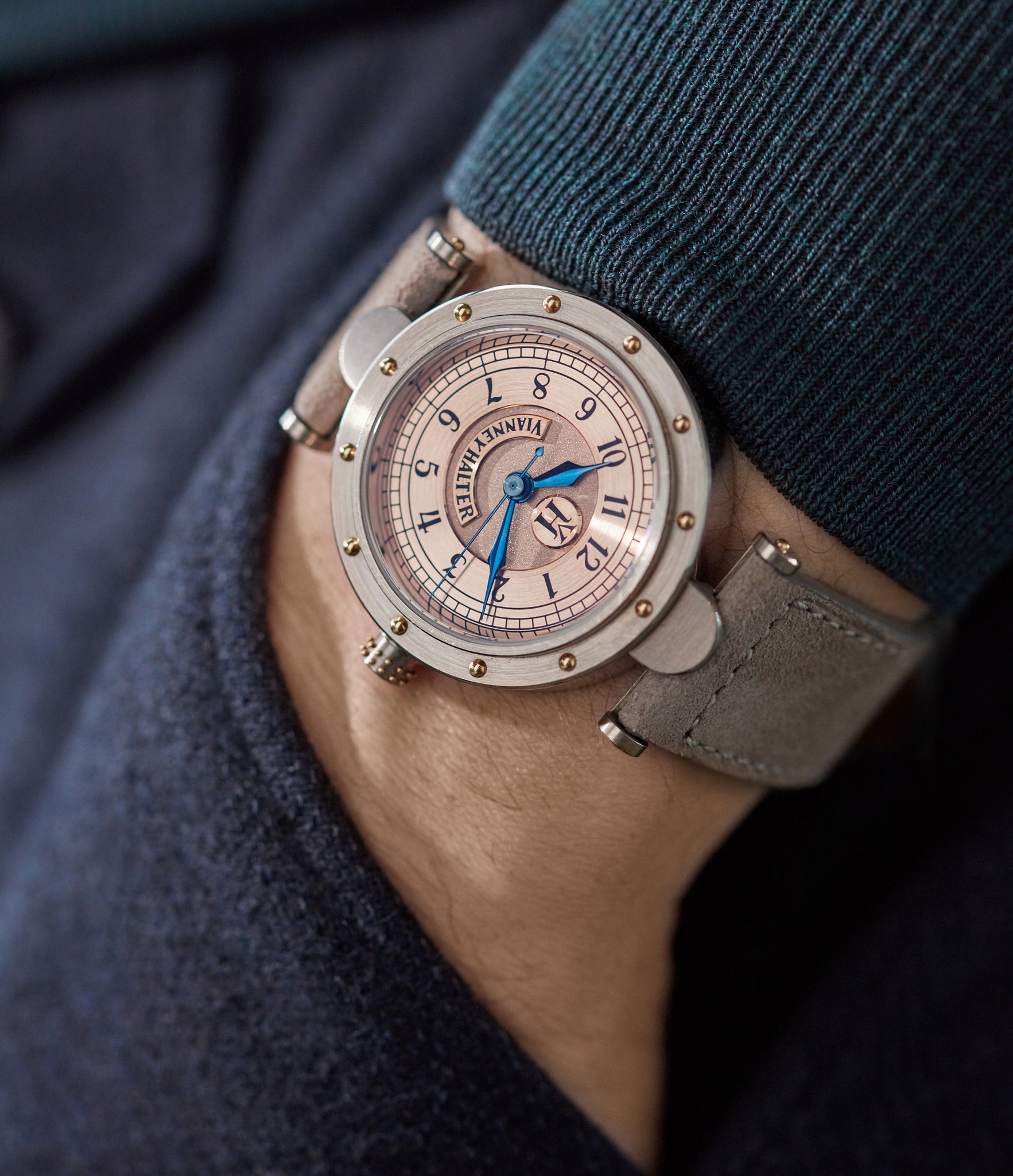 Buy suede quality watch strap in light clay taupe from A Collected Man London, in short or regular lengths. We are proud to offer these hand-crafted watch straps, thoughtfully made in Europe, to suit your watch. Available to order online for worldwide delivery.