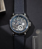 men's luxury watch Kari Voutilainen 28PI Limited Edition platinum inverted rare pre-owned watch independent watchmaker for sale A Collected Man London UK speciliast of rare watches