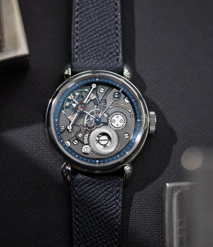 men's luxury watch Kari Voutilainen 28PI Limited Edition platinum inverted rare pre-owned watch independent watchmaker for sale A Collected Man London UK speciliast of rare watches