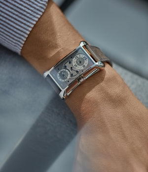 shop Kari Voutilainen Chronometre 27 white gold observatory-grade regulator  watch for sale online A Collected Man London UK specialist independent watchmakers