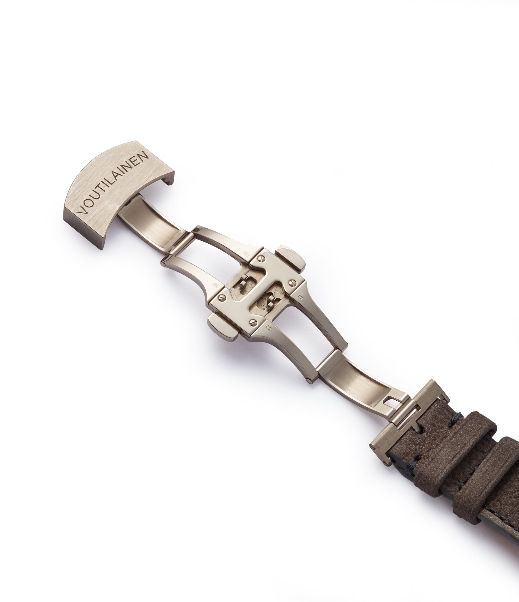 Voutilainen buckle Chronometre 27 white gold observatory-grade regulator  watch for sale online A Collected Man London UK specialist independent watchmakers