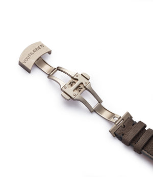 Voutilainen buckle Chronometre 27 white gold observatory-grade regulator  watch for sale online A Collected Man London UK specialist independent watchmakers