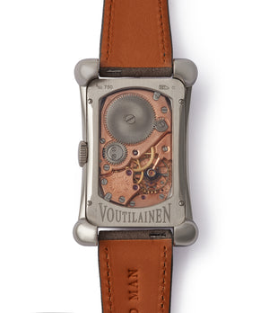 hand-finished movement Kari Voutilainen Chronometre 27 white gold observatory-grade regulator  watch for sale online A Collected Man London UK specialist independent watchmakers