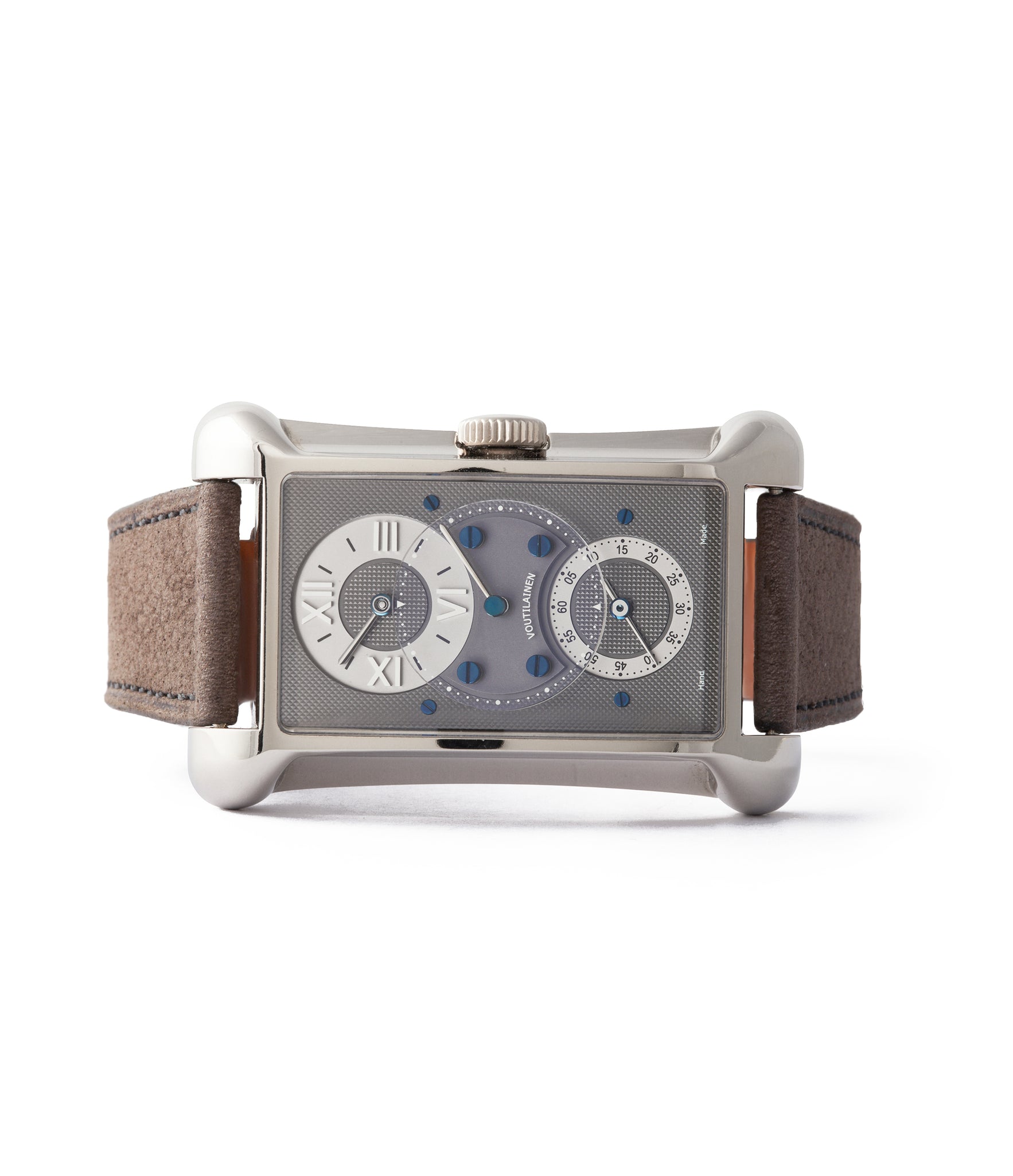 side-shot consign Kari Voutilainen Chronometre 27 white gold observatory-grade regulator  watch for sale online A Collected Man London UK specialist independent watchmakers