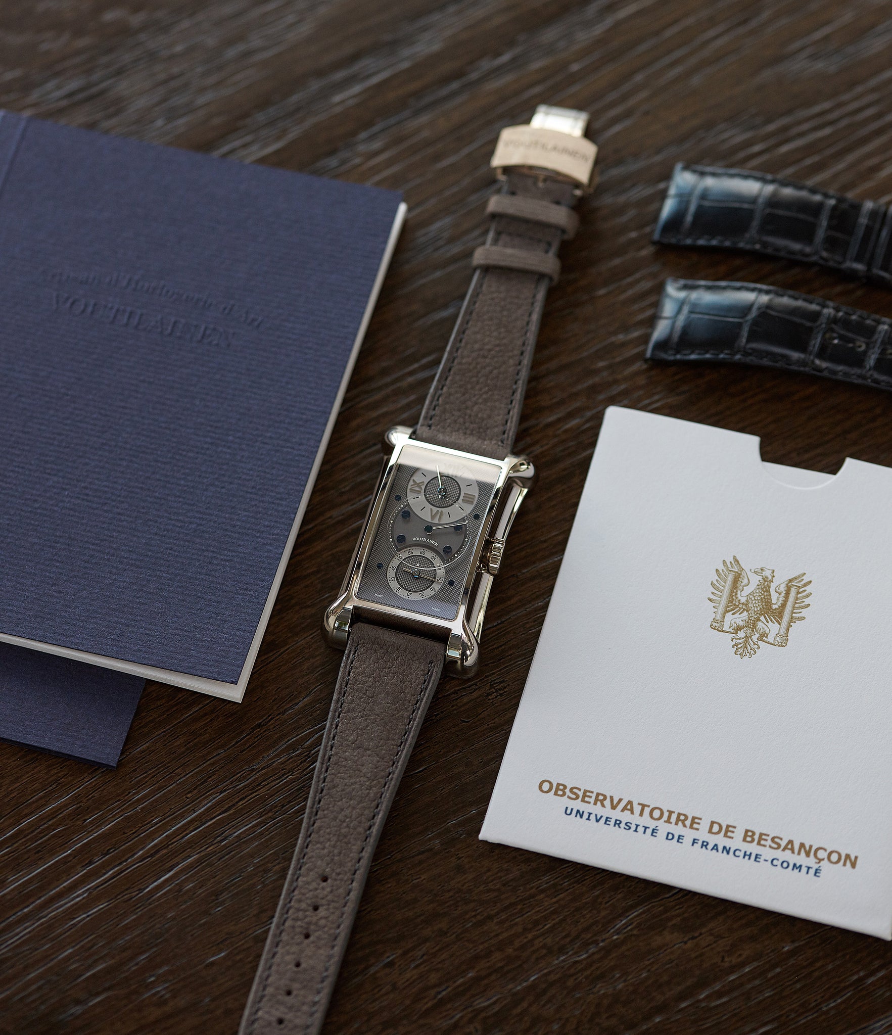 independent watchmaker Kari Voutilainen Chronometre 27 white gold observatory-grade regulator  watch for sale online A Collected Man London UK specialist independent watchmakers