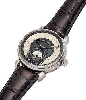 selling Kari Voutilainen GMT-6 two-tone dial white gold rare hand-made watch from independent watchmaker for sale online at A Collected Man London UK specialist of rare watches