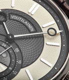 GMT-6  two-tone dial by Kari Voutilainentwo-tone dial white gold rare hand-made watch from independent watchmaker for sale online at A Collected Man London UK specialist of rare watches