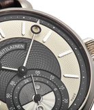 GMT-6 grey and champagne two-tone dial by Kari Voutilainentwo-tone dial white gold rare hand-made watch from independent watchmaker for sale online at A Collected Man London UK specialist of rare watches