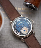 Kari Voutilainen GMT-6 blue dial dress watch for sale online at A Collected Man London UK approved re-seller of independent watchmakers