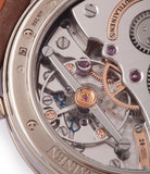 hand-made movement Voutilainen GMT-6 white gold blue dial dress watch for sale online at A Collected Man London UK approved re-seller of independent watchmakers