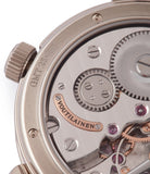 Voutilainen hand-made movement GMT-6 white gold blue dial dress watch for sale online at A Collected Man London UK approved re-seller of independent watchmakers