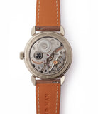 mechanical hand-made watch Voutilainen GMT-6 white gold blue dial dress watch for sale online at A Collected Man London UK approved re-seller of independent watchmakers