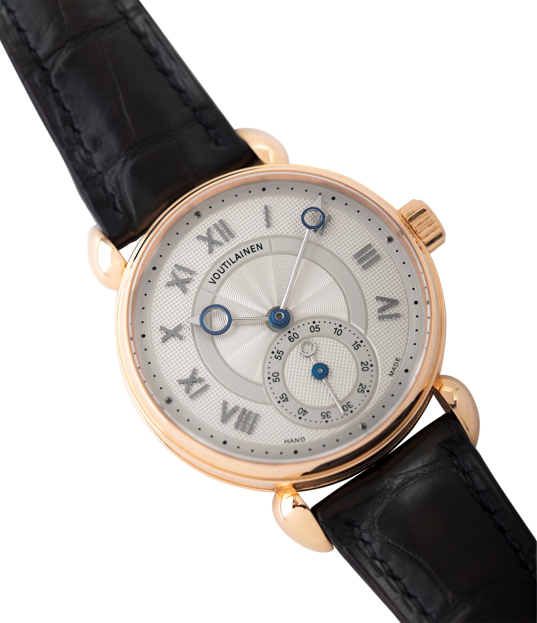 sell Voutilainen Observatoire Limited Edition rose gold rare dress watch for sale online at A Collected Man London endorsed seller of independent watchmaker