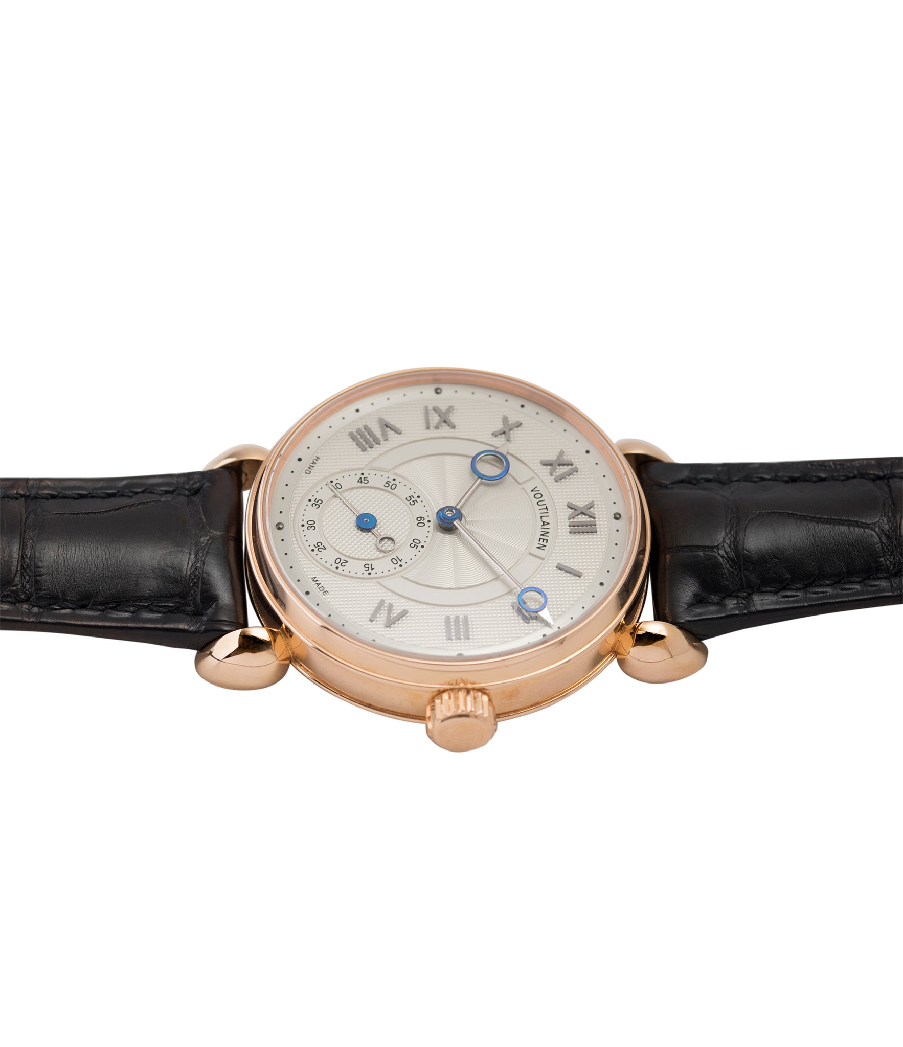 gents rare watch Voutilainen Observatoire Limited Edition rose gold rare dress watch for sale online at A Collected Man London endorsed seller of independent watchmaker