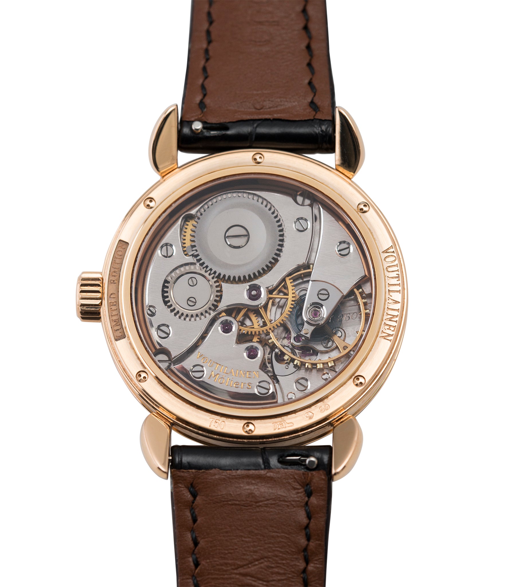 hand-made manual-winding Kari Voutilainen Observatoire Limited Edition rose gold rare dress watch for sale online at A Collected Man London endorsed seller of independent watchmaker