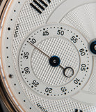 silver guilloche dial Voutilainen Observatoire Limited Edition rose gold rare dress watch for sale online at A Collected Man London endorsed seller of independent watchmaker