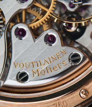hand-made watch Voutilainen Observatoire Limited Edition rose gold rare dress watch for sale online at A Collected Man London endorsed seller of independent watchmaker