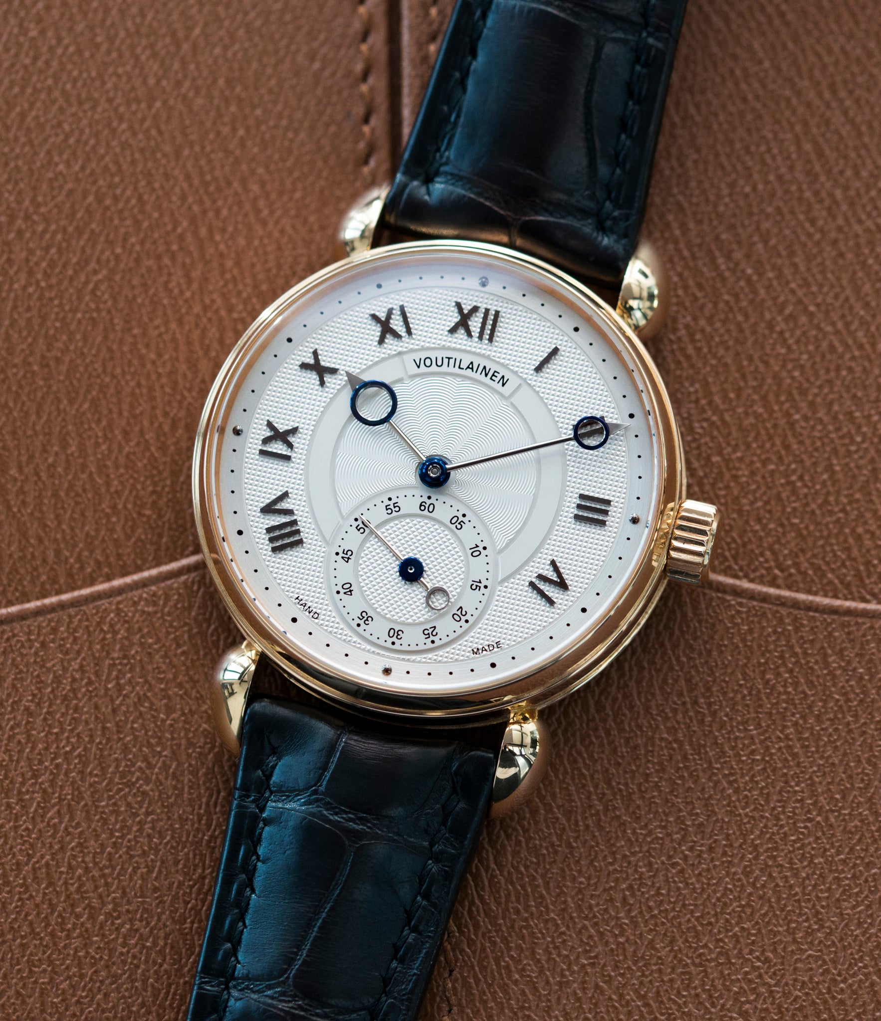 shop Kari Voutilainen Observatoire Limited Edition rose gold rare dress watch for sale online at A Collected Man London endorsed seller of independent watchmaker
