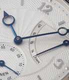 Voutilainen power reserve Vingt-8R white gold watch silver dial for sale online at A Collected Man London UK specialist of independent watchmakers